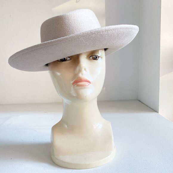 Vintage Missouri Largest Western Store Light Beige Wool Felt Hat S main image 4